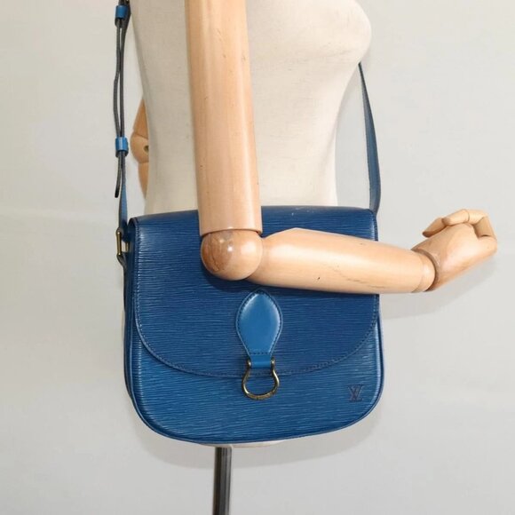 LOUIS VUITTON Epi Saint Cloud GM Shoulder Bag Toledo Blue - Picture 14 of 16